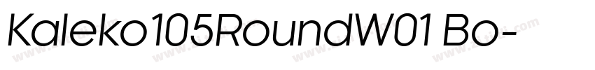 Kaleko105RoundW01 Bo字体转换